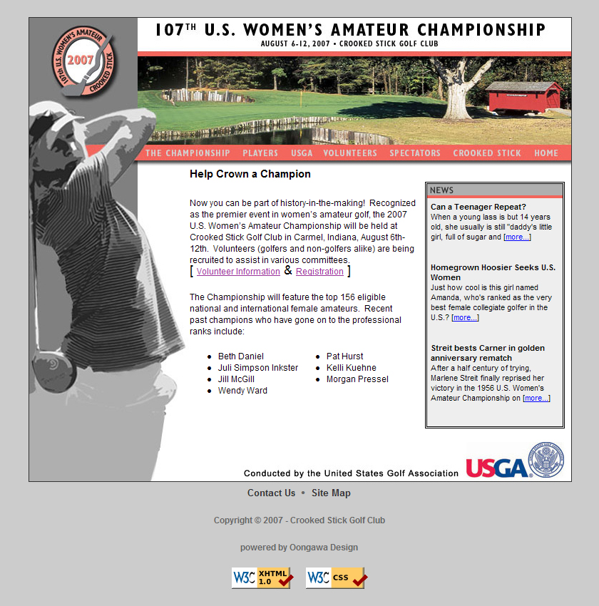 2007 US Women's Amateur Championship Website