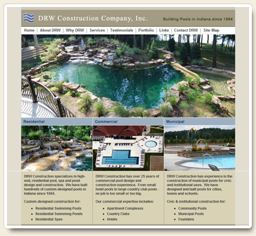 DRW Construction Company Inc. website