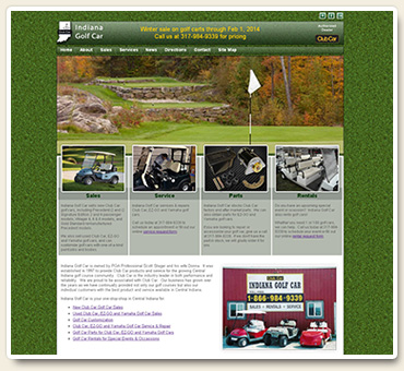 Indiana Golf Car Website