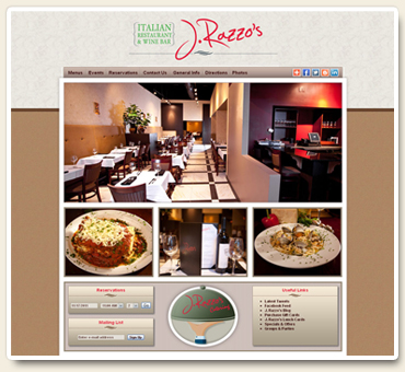 J. Razzo's Italian Restaurant & Wine Bar Website